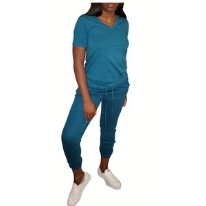 V-Neck Jogger Set